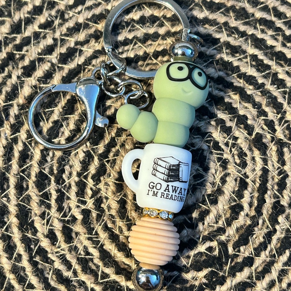 Book Worm 🐛 Keychain